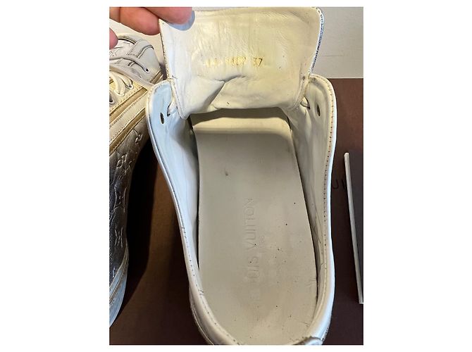 Louis Vuitton ballerine Argento Bianco - vista 7