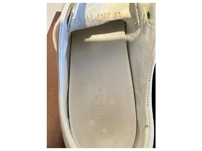 Louis Vuitton ballerine Argento Bianco - vista 8