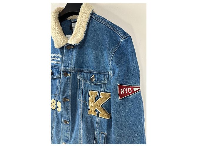 Autre Marque Karl Kani Denim Patchjacke Indigo Mehrfarben - Ansicht 2