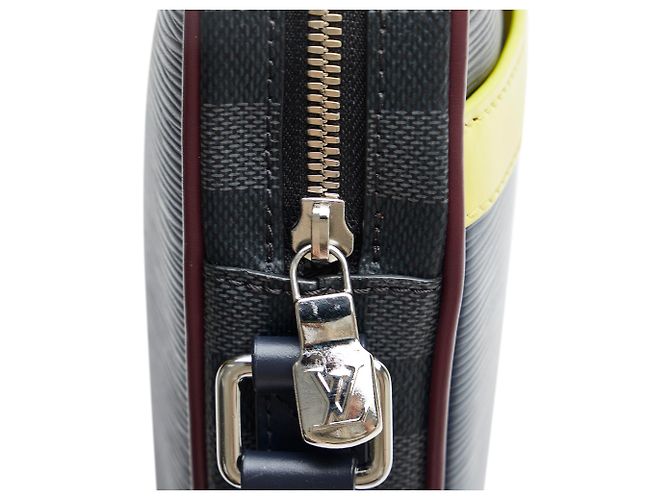 Louis Vuitton Nero Epi Damier Graphite Danube Slim - vista 8