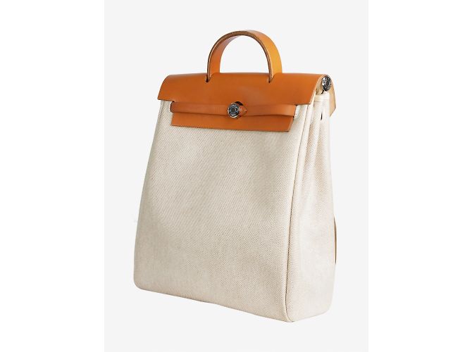 Hermès Neutraler Toile-Offizier 28 Herbag Rucksack - Ansicht 2