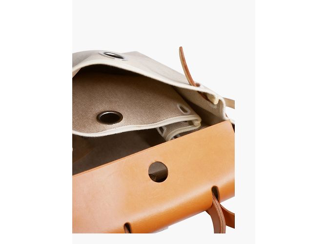 Hermès Neutraler Toile-Offizier 28 Herbag Rucksack - Ansicht 8