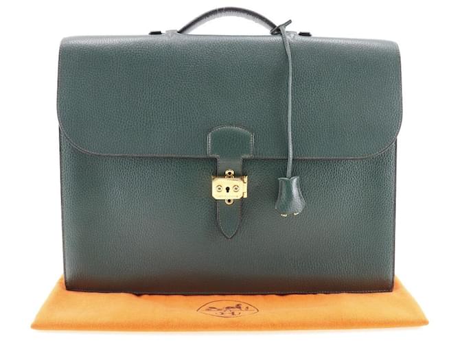 Sac à dépêches Hermès Hermes Sac a Depeche Verde - vista 5
