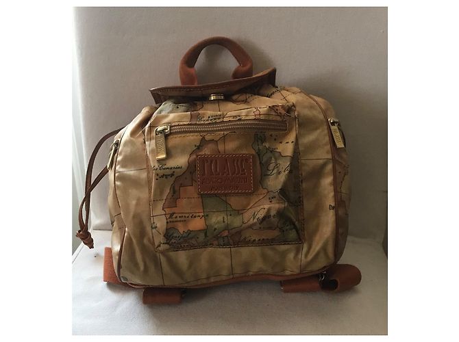 Autre Marque Alviero Martini Leather Backpack Camel - view 2