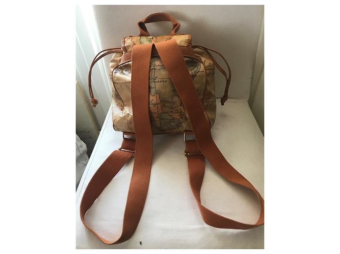 Autre Marque Alviero Martini Leather Backpack Camel - view 3