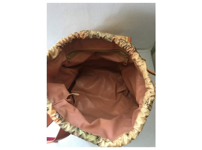 Autre Marque Alviero Martini Leather Backpack Camel - view 6