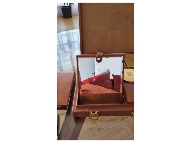 Valigetta da toilette da uomo di Hermès Caramello - vista 6