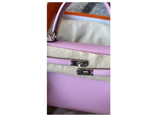 Hermès Kelly 25 Malva Sylvestre Rosa - vista 2