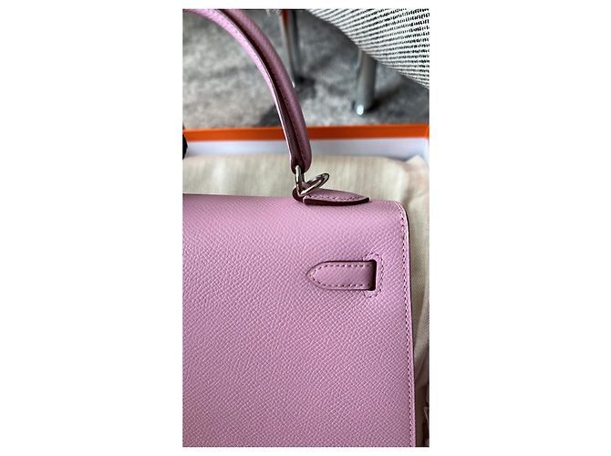 Hermès Kelly 25 Malva Sylvestre Rosa - vista 3