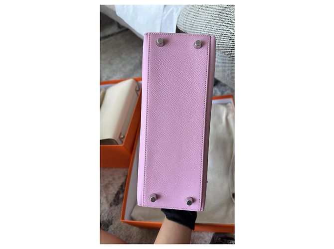 Hermès Kelly 25 Malva Sylvestre Rosa - vista 5