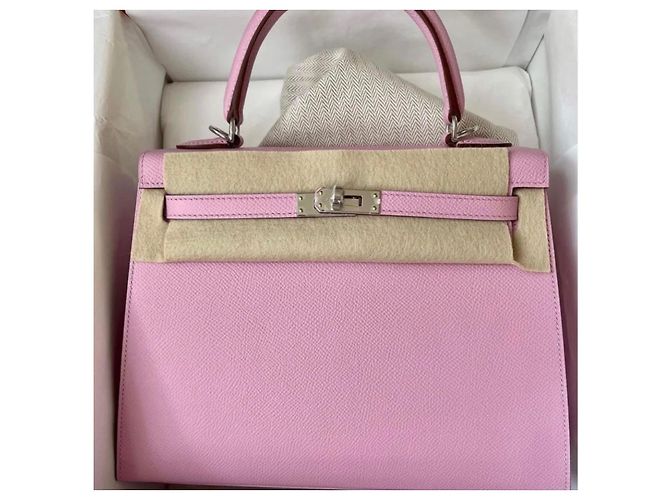 Hermès Kelly 25 Malva Sylvestre Rosa - vista 6