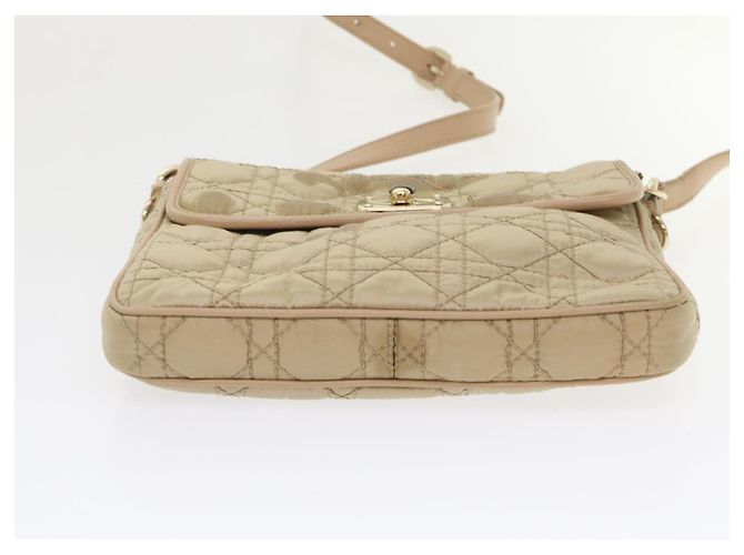 Christian Dior Lady Dior Canage Borsa a tracolla Nylon Beige Aut 48125 - vista 10