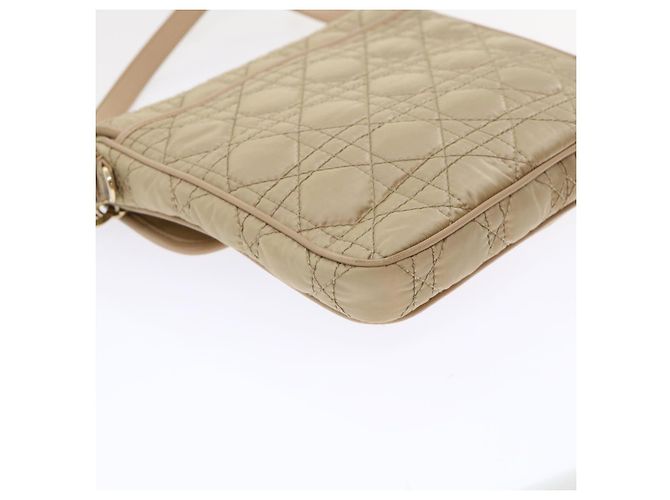 Christian Dior Lady Dior Canage Borsa a tracolla Nylon Beige Aut 48125 - vista 14