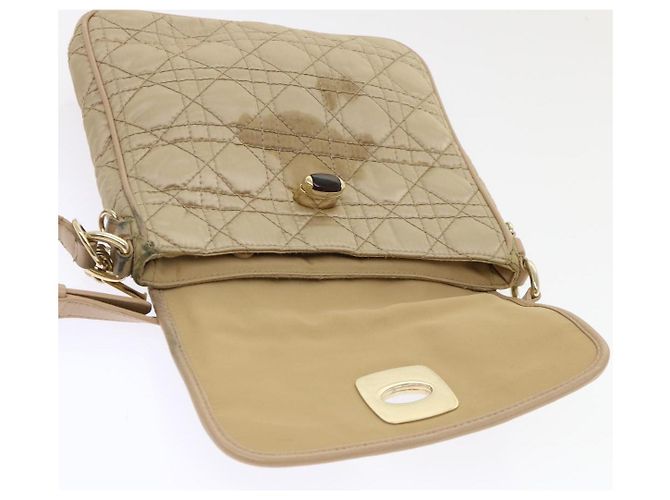 Christian Dior Lady Dior Canage Borsa a tracolla Nylon Beige Aut 48125 - vista 17