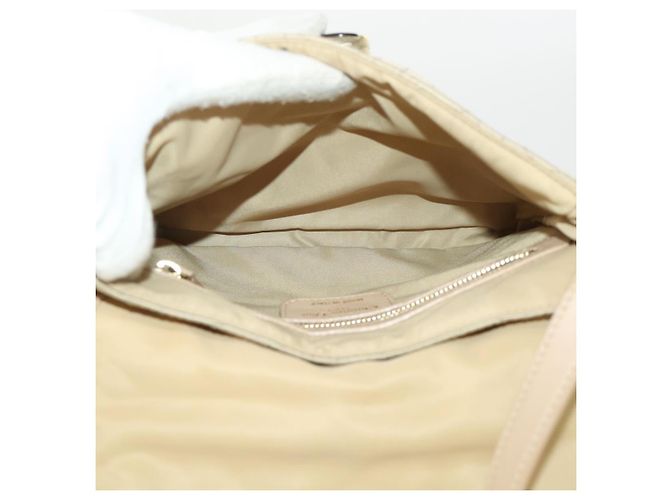 Christian Dior Lady Dior Canage Borsa a tracolla Nylon Beige Aut 48125 - vista 19