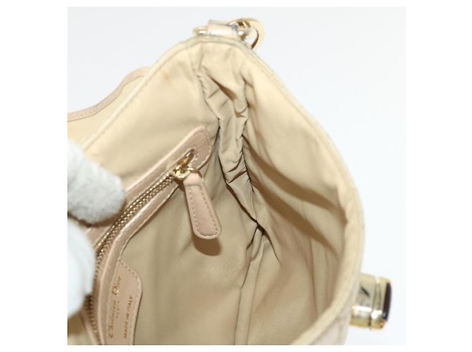 Christian Dior Lady Dior Canage Borsa a tracolla Nylon Beige Aut 48125 - vista 21