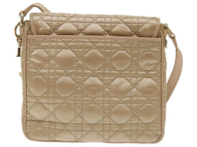 Christian Dior Lady Dior Canage Borsa a tracolla Nylon Beige Aut 48125 - vista 3