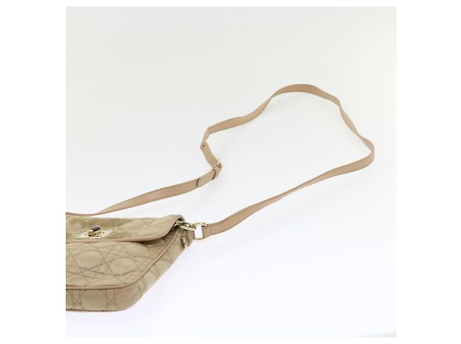 Christian Dior Lady Dior Canage Borsa a tracolla Nylon Beige Aut 48125 - vista 9
