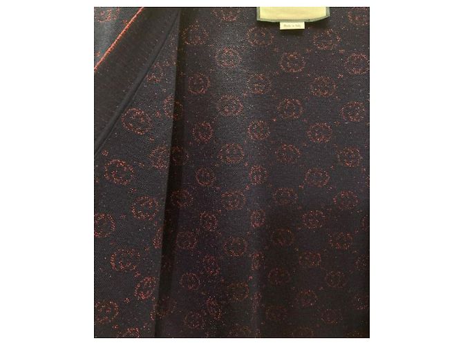 ***GUCCI Strickjacke mit glitzerndem GG-Logo Marineblau - Ansicht 6