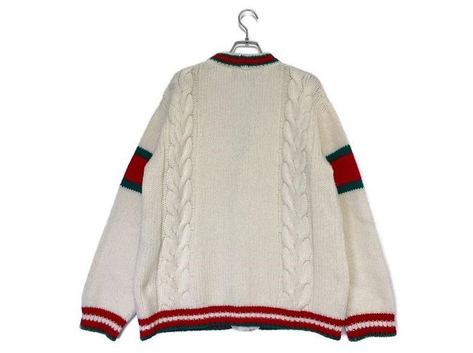 ***GUCCI Sherry-Strickjacke Rot Grün - Ansicht 2