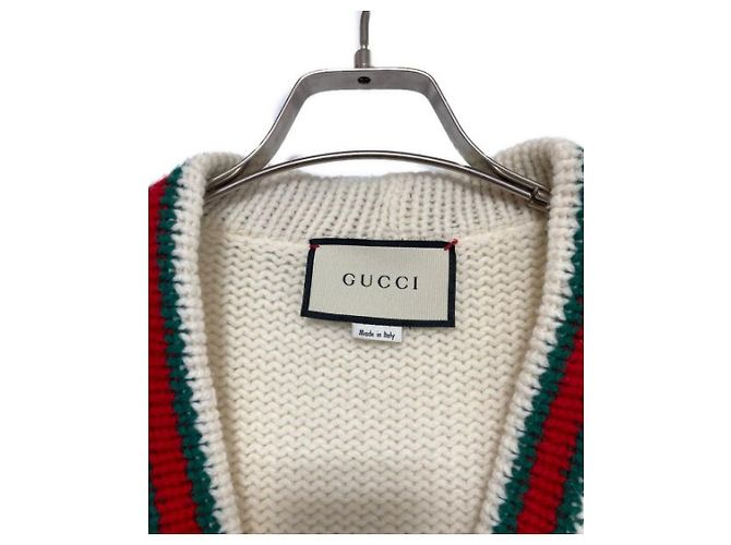 ***GUCCI Sherry-Strickjacke Rot Grün - Ansicht 3