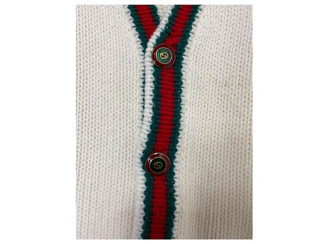 ***GUCCI Sherry-Strickjacke Rot Grün - Ansicht 4