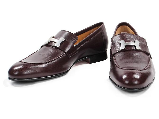 Hermès Müßiggänger Slipper Bordeaux - Ansicht 2