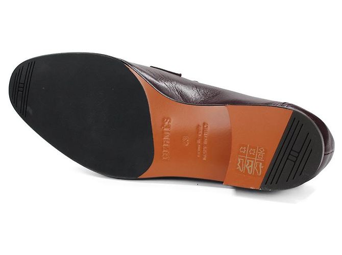 Hermès Müßiggänger Slipper Bordeaux - Ansicht 5