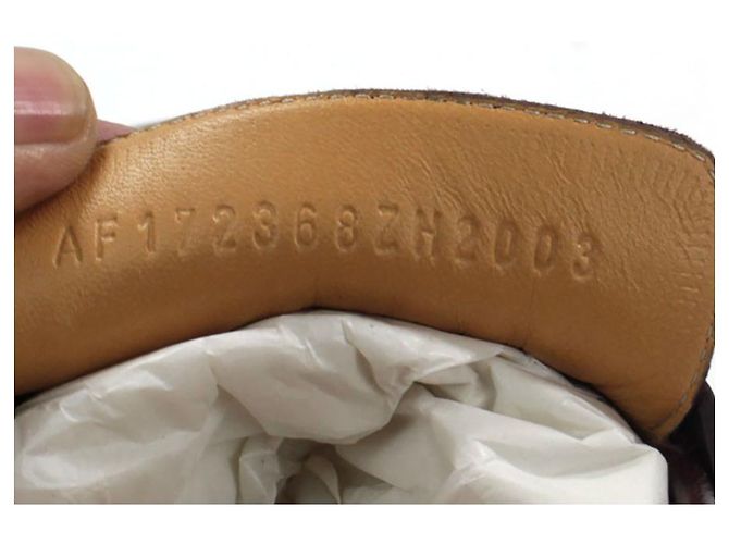 Hermès Müßiggänger Slipper Bordeaux - Ansicht 6