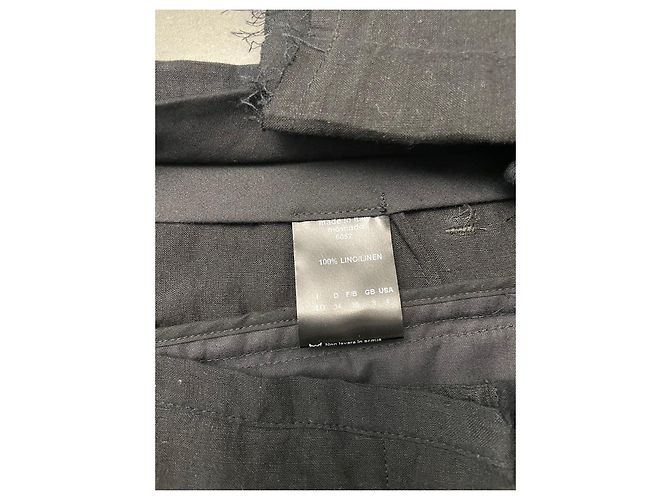 Autre Marque Pantalones MASNADA negros de lino estilo sarouel - vista 3