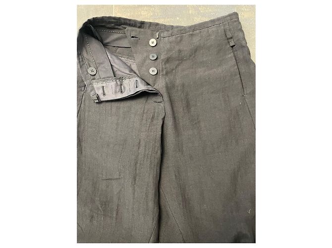 Autre Marque Pantalones MASNADA negros de lino estilo sarouel - vista 5