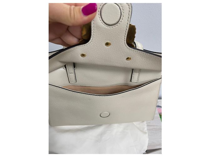 Borsa Gucci in pelle bianca Bianco - vista 11
