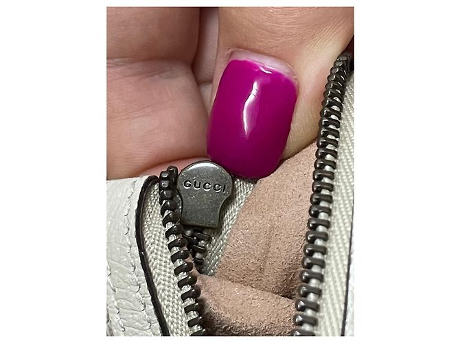 Borsa Gucci in pelle bianca Bianco - vista 12