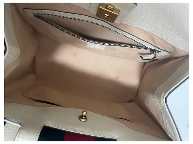 Borsa Gucci in pelle bianca Bianco - vista 18