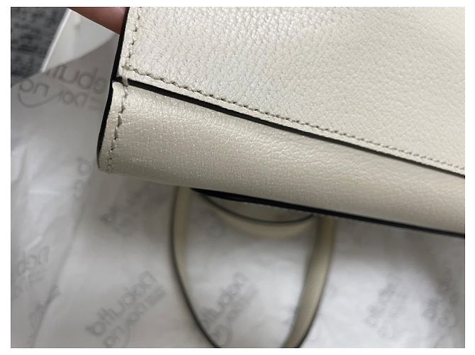 Borsa Gucci in pelle bianca Bianco - vista 4