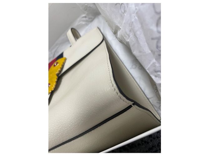 Borsa Gucci in pelle bianca Bianco - vista 5