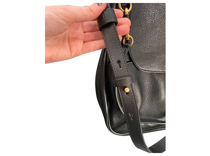 Chloé Borsa a tracolla piccola Chloe Lexa in pelle nera - vista 11