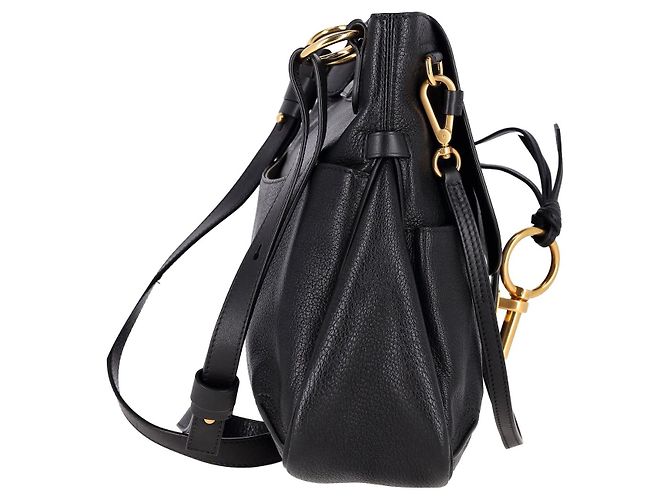 Chloé Borsa a tracolla piccola Chloe Lexa in pelle nera - vista 2
