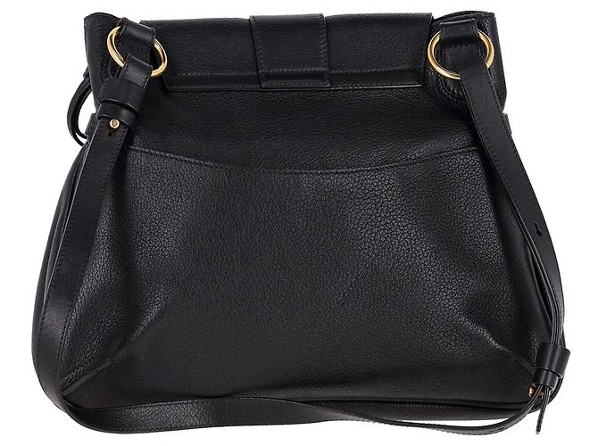 Chloé Borsa a tracolla piccola Chloe Lexa in pelle nera - vista 3