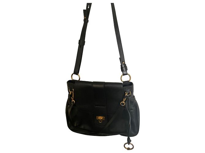 Chloé Borsa a tracolla piccola Chloe Lexa in pelle nera - vista 5