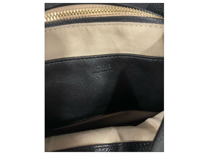 Chloé Borsa a tracolla piccola Chloe Lexa in pelle nera - vista 9