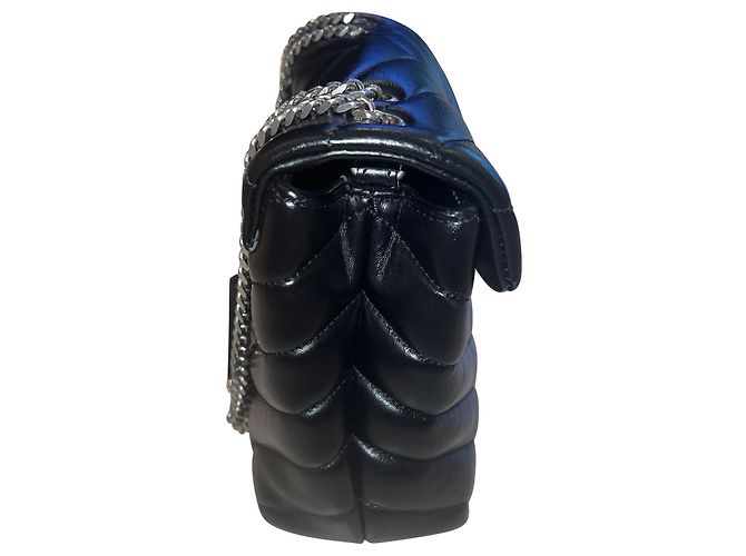 Borsa a tracolla Loulou piccola Saint Laurent in pelle nera Nero - vista 10