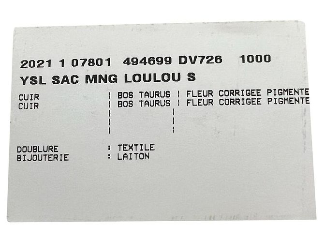 Borsa a tracolla Loulou piccola Saint Laurent in pelle nera Nero - vista 9