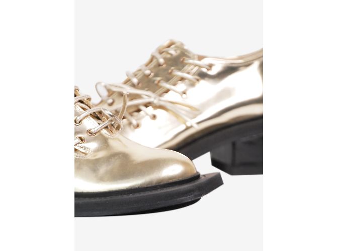 Simone Rocha Goldene Schuhe mit dreifachem Schnürsenkel und Absatz – Größe EU 38 - Ansicht 5