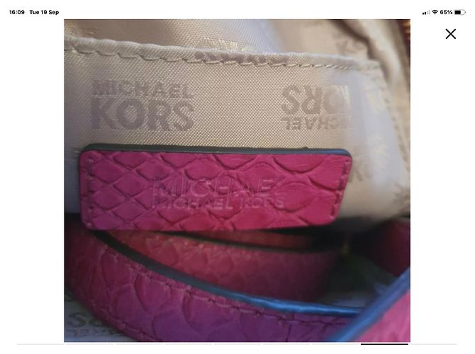 Michael Kors Abbey Backpack Fuchsia Embossed Leather Fuschia - view 5