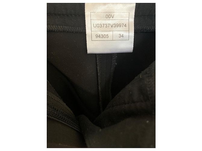 Pantalones Chanel negros de cintura baja. - vista 10