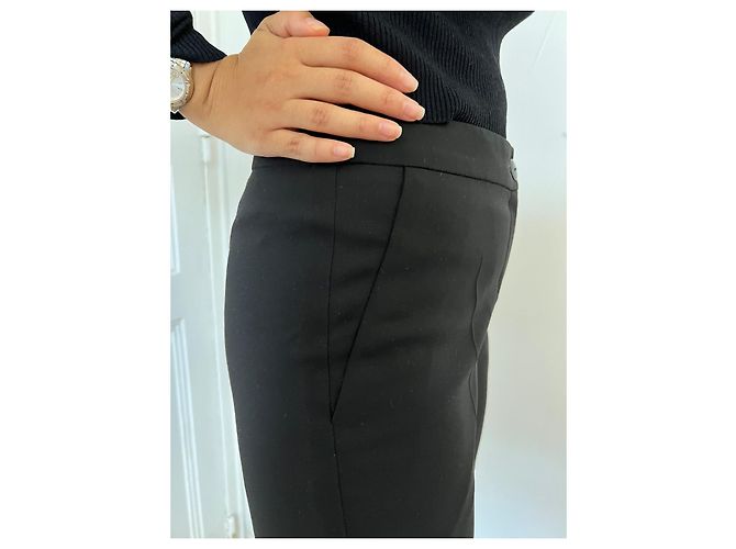 Pantalones Chanel negros de cintura baja. - vista 17