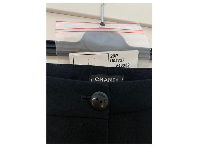 Pantalones Chanel negros de cintura baja. - vista 18