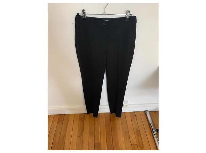 Pantalones Chanel negros de cintura baja. - vista 3