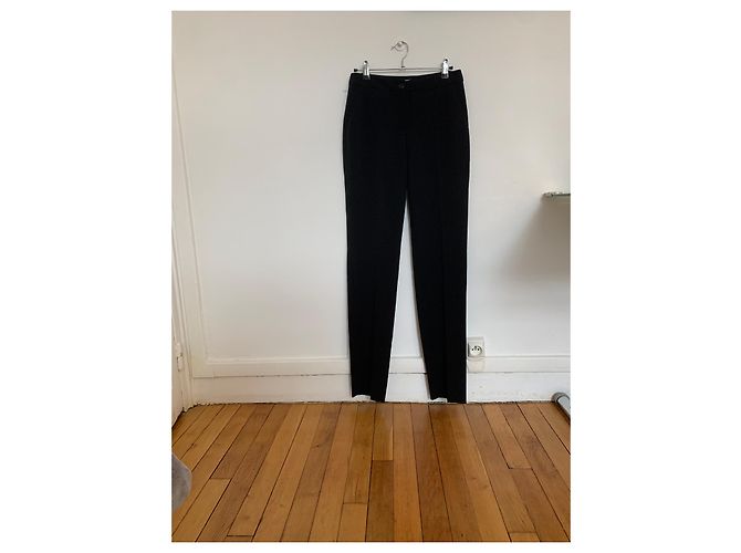 Pantalones Chanel negros de cintura baja. - vista 6